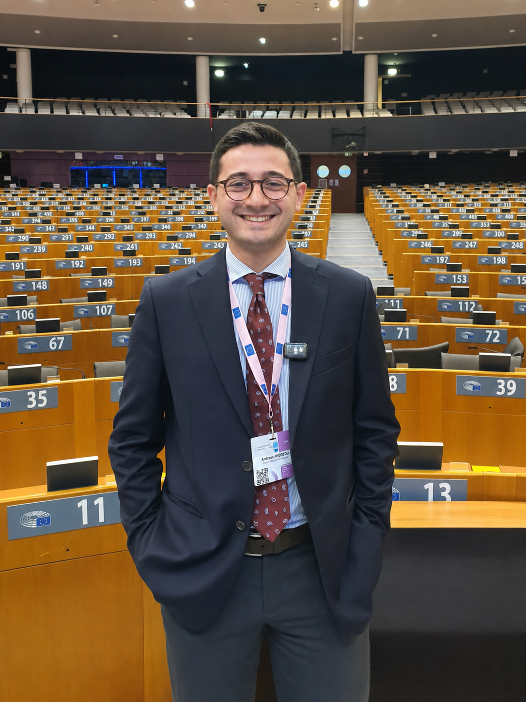 Andreas Andreou at the European Parliament